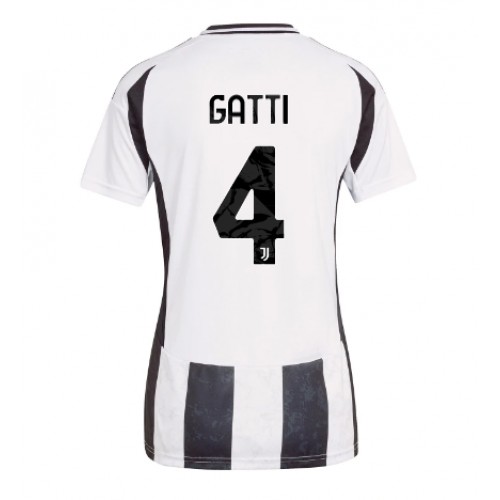 Fotballdrakt Dame Juventus Federico Gatti #4 Hjemmedrakt 2024-25 Kortermet